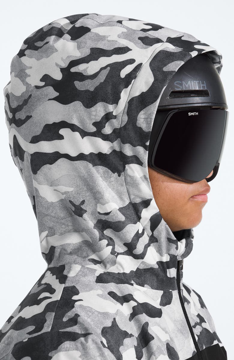 The North Face Kids' Freedom Water Repellent Insulated Recycled Polyester Jacket, Alternate, color, Smoked Pearl Tnf Camo