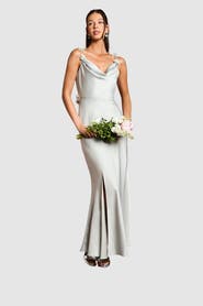 Coast trappy Floral Cowl Neck Maxi Dress