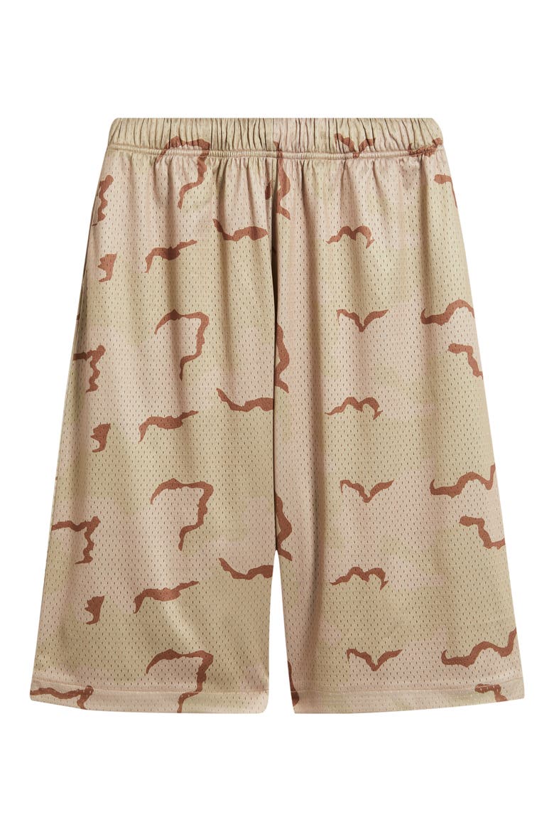 Baggy Mesh Shorts, Alternate, color, SAND CAMO