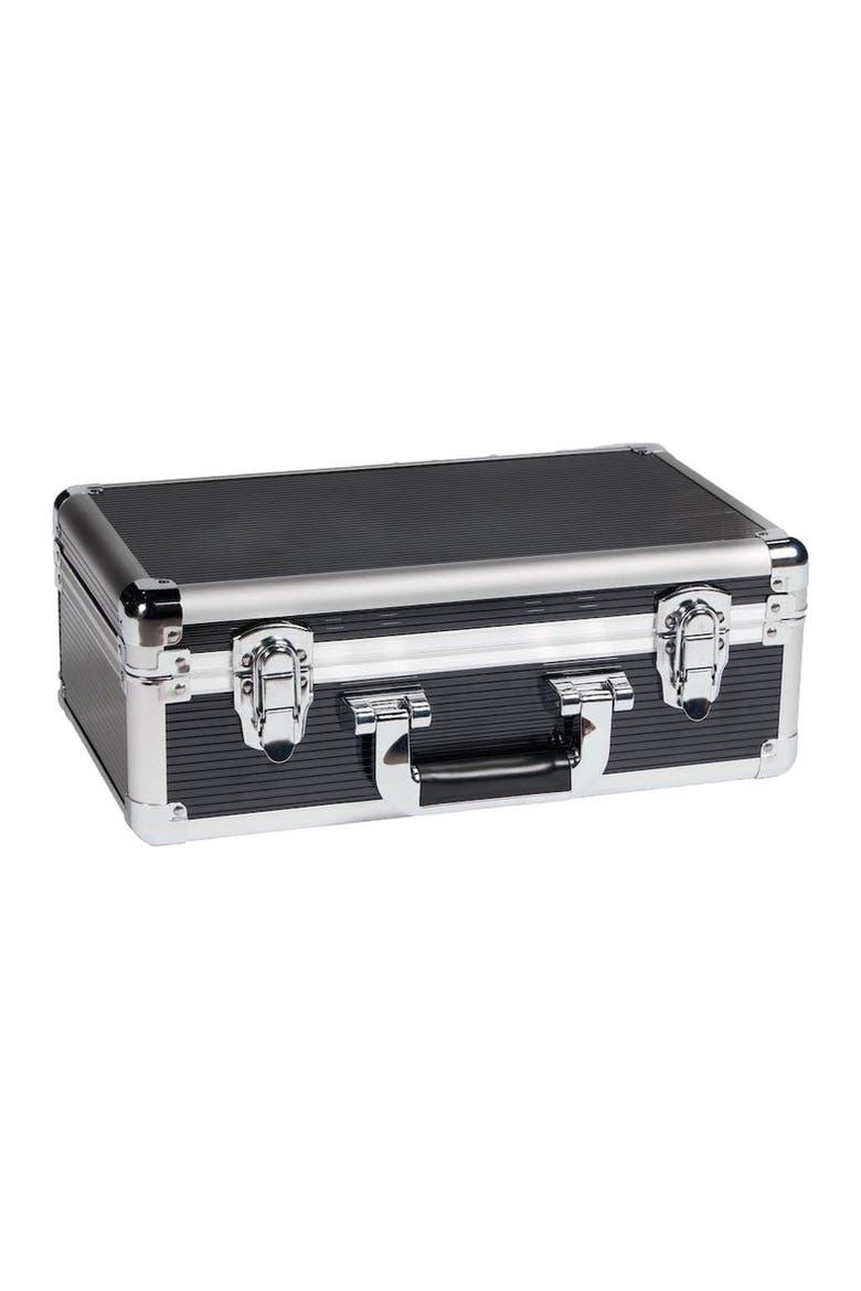 VinBottle 2-Bottle Case - Black, Alternate, color, Silver