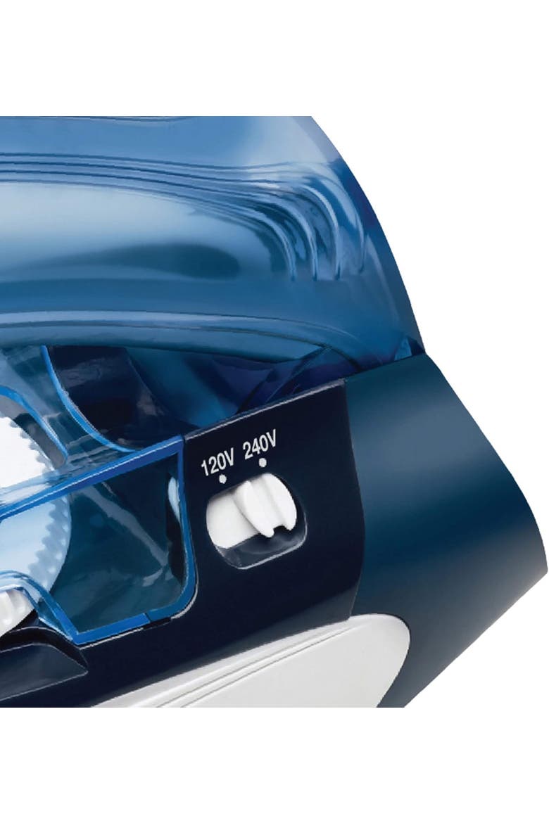 Dual-Voltage Nonstick Travel Steam Iron, Alternate, color, Blue