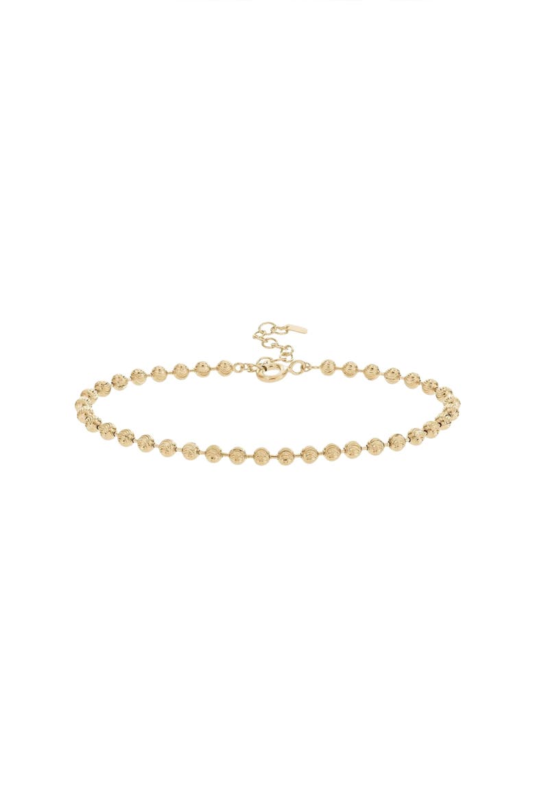 Brigitte Dainty Textured Bracelet Trendy Minimalist, Main, color, Gold