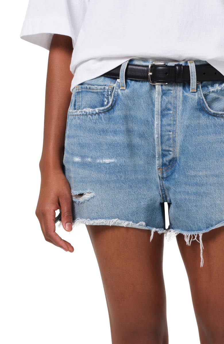 Citizens of Humanity Marlow High Waist Denim Cutoff Shorts, Alternate, color, Seltzer