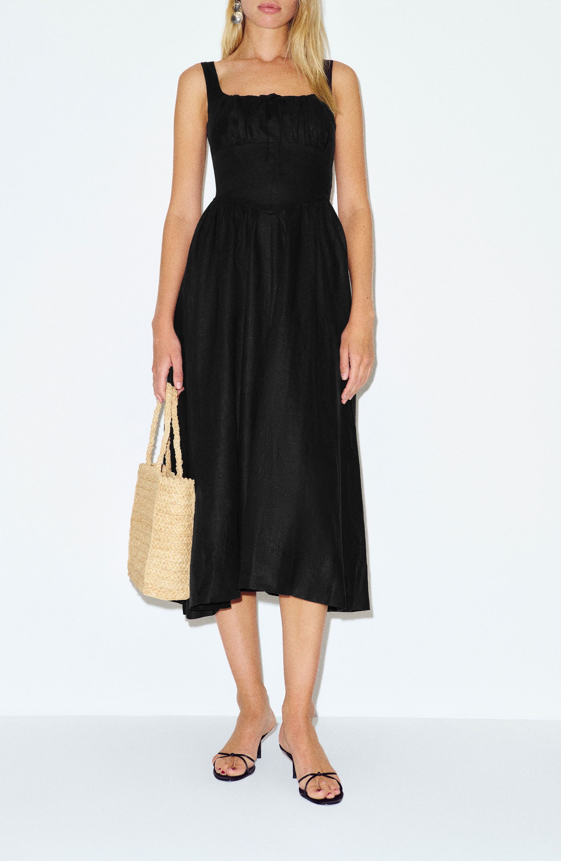 reformation balia linen midi dress Reformation Balia Linen Dress by Reformation