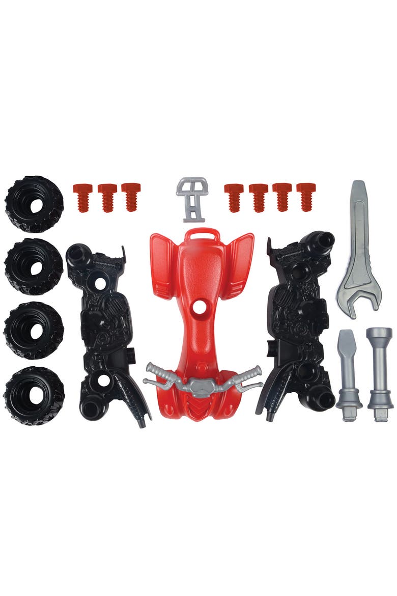 Tool Tech Take Apart ATV and Power Drill Toy Set, Alternate, color, Red
