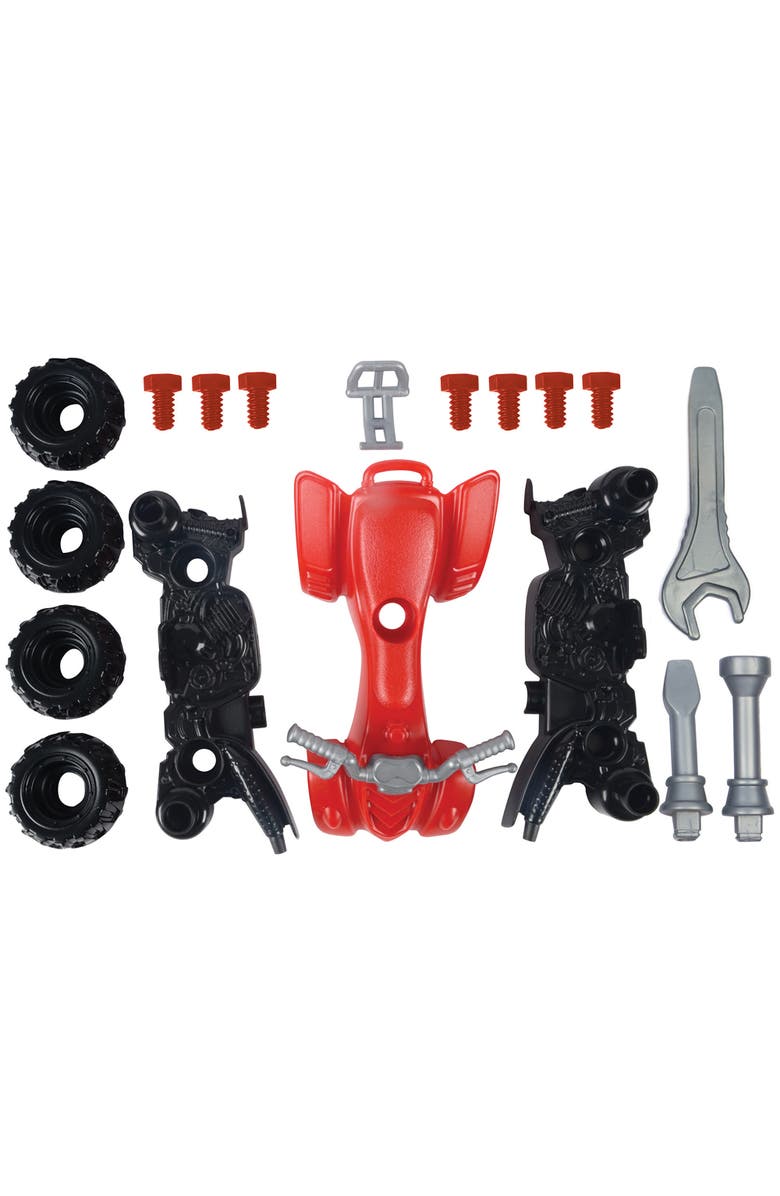 Red Box Tool Tech Take Apart ATV and Power Drill Toy Set, Alternate, color, Red