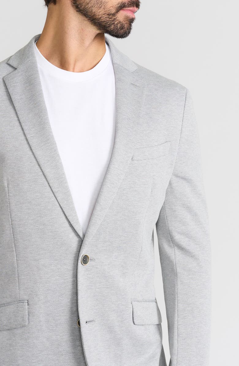 SAVILE ROW CO Textured Neat Knit Sport Coat, Alternate, color, Grey
