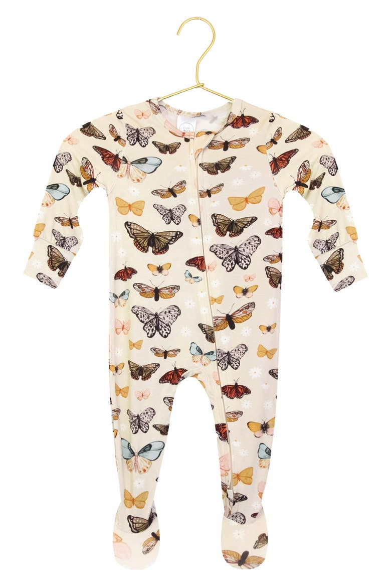 Print Zip Footie, Main, color, AMELIA