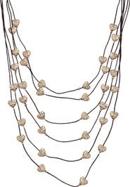 EYE CANDY LOS ANGELES Heart Layered Necklace
