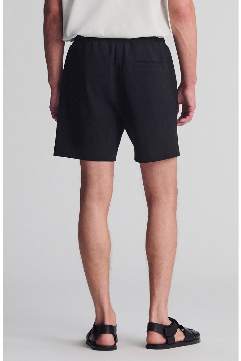 Drawstring Cotton Shorts, Alternate, color, BLACK