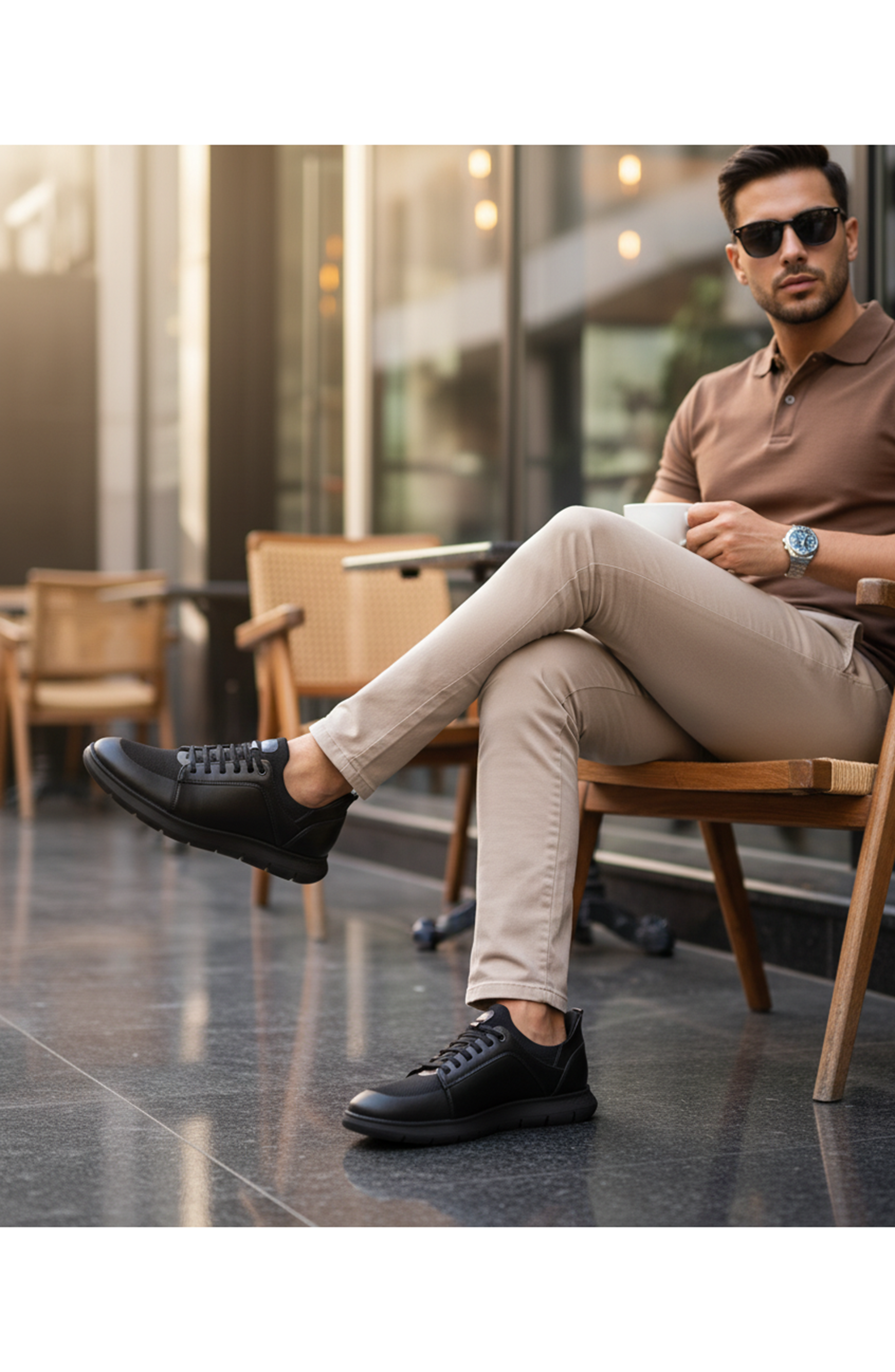 Marc Joseph New York Newbury Street Hands Free Technology Lightweight Leather Sneaker, Alternate, color, Black Napa Leather/Black Sole