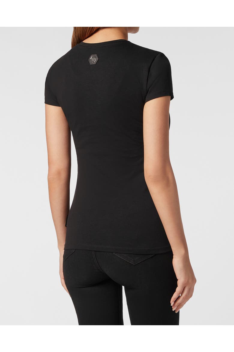 T-Shirt Slim Fit Women, Alternate, color, black