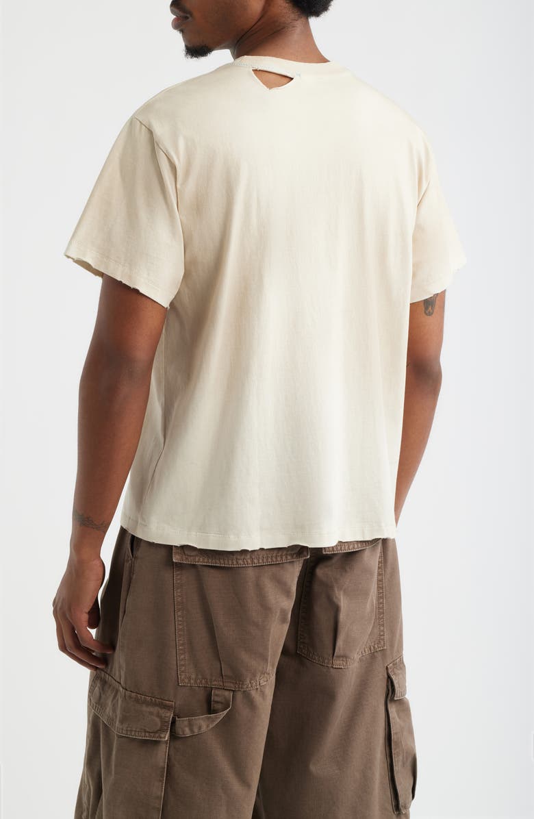 Elwood Core Distressed Cotton Jersey T-Shirt, Alternate, color, Vintage White