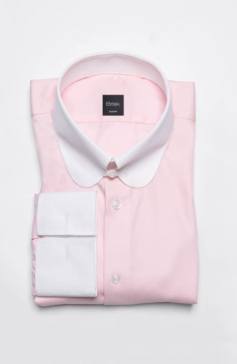 Twill Pima Cotton Collared Shirt
