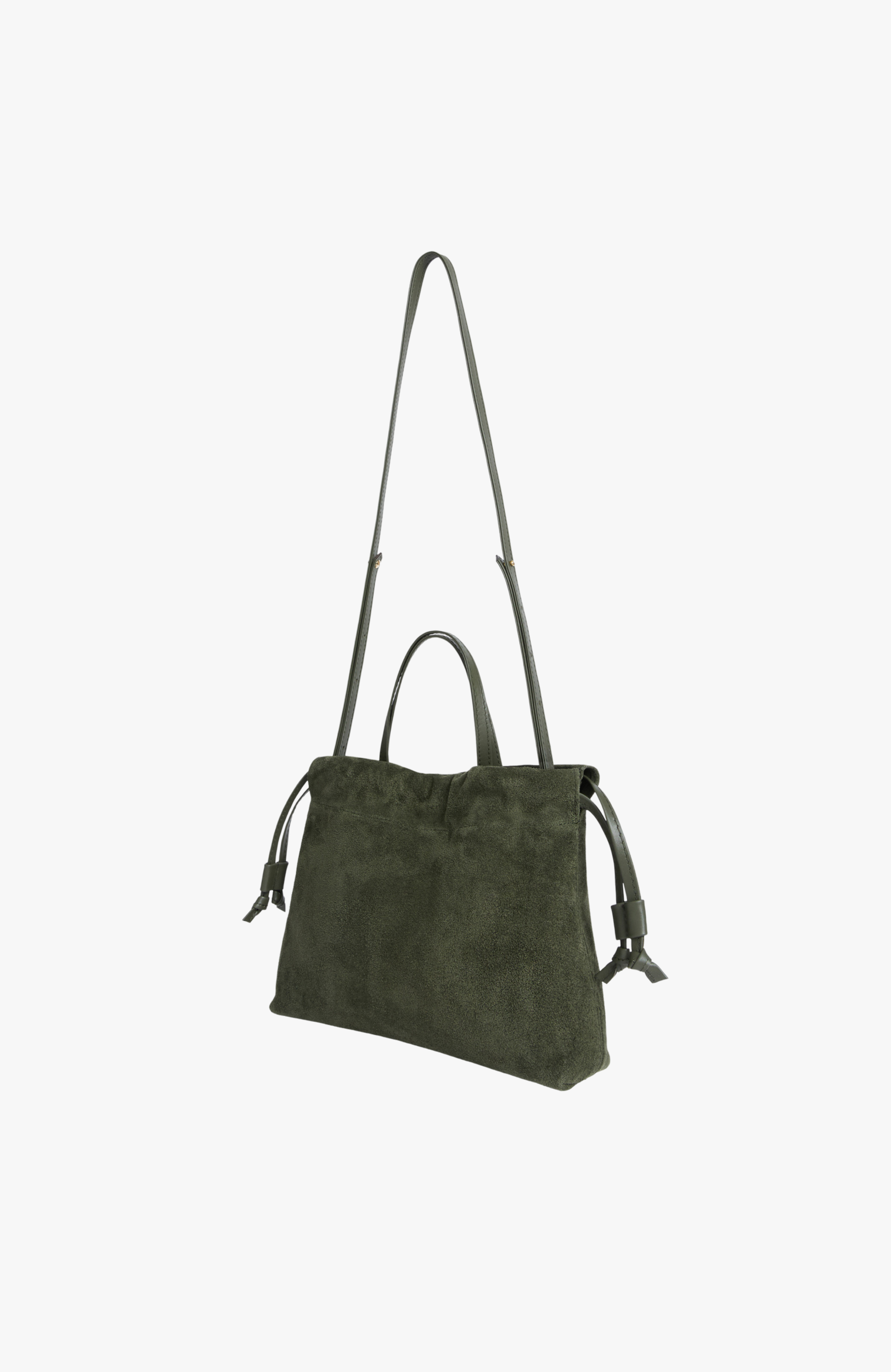 Mini Asisi Convertible Suede Crossbody, Alternate, color, Olive Suede
