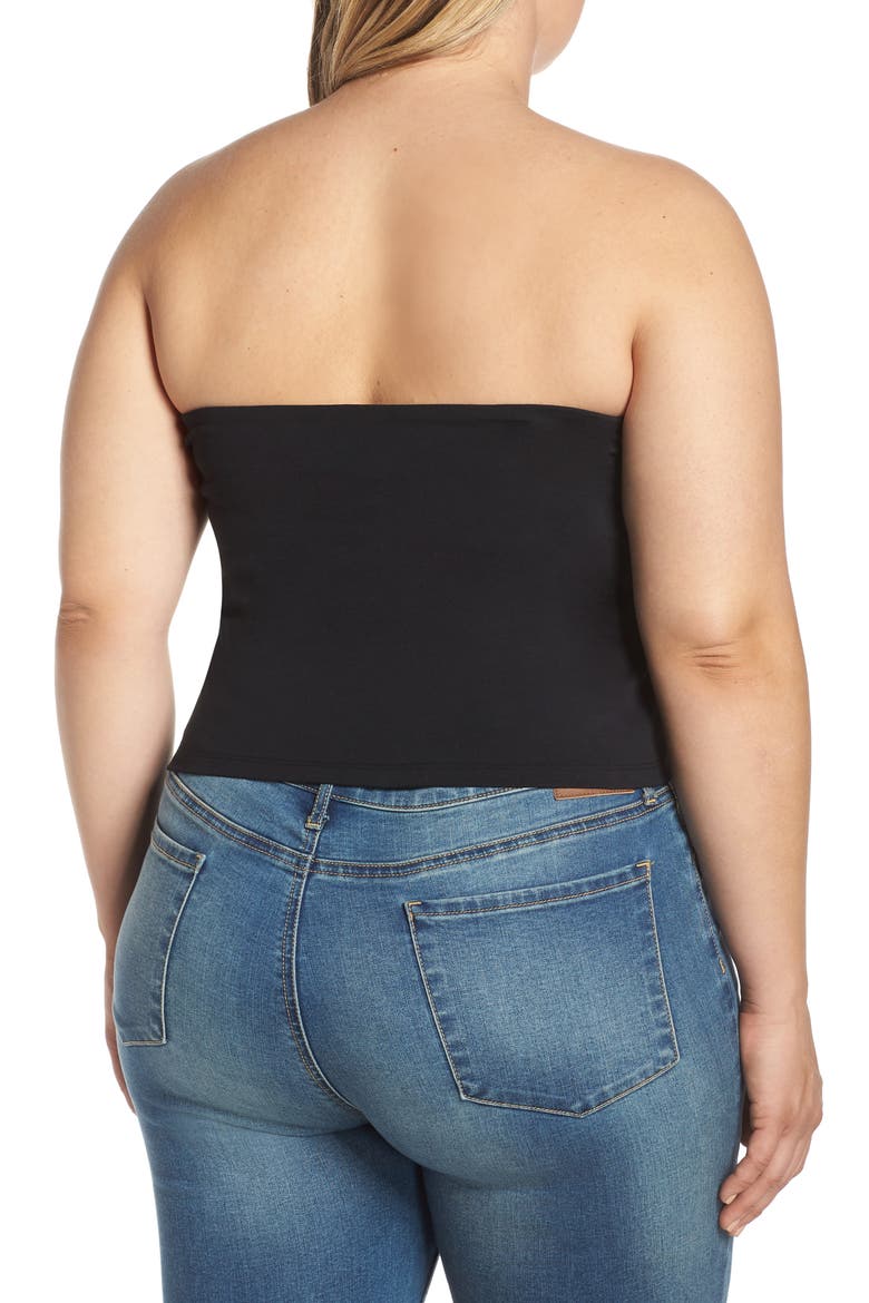 Tube Top, Alternate, color, BLACK