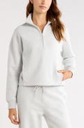 Zella Exhale Fleece Half Zip Pullover