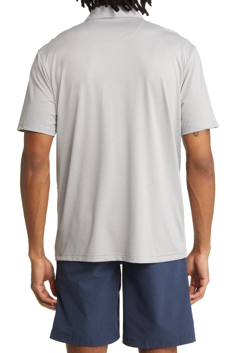 Swannies James Solid Stretch Golf Polo, Alternate, color, Gray Heather