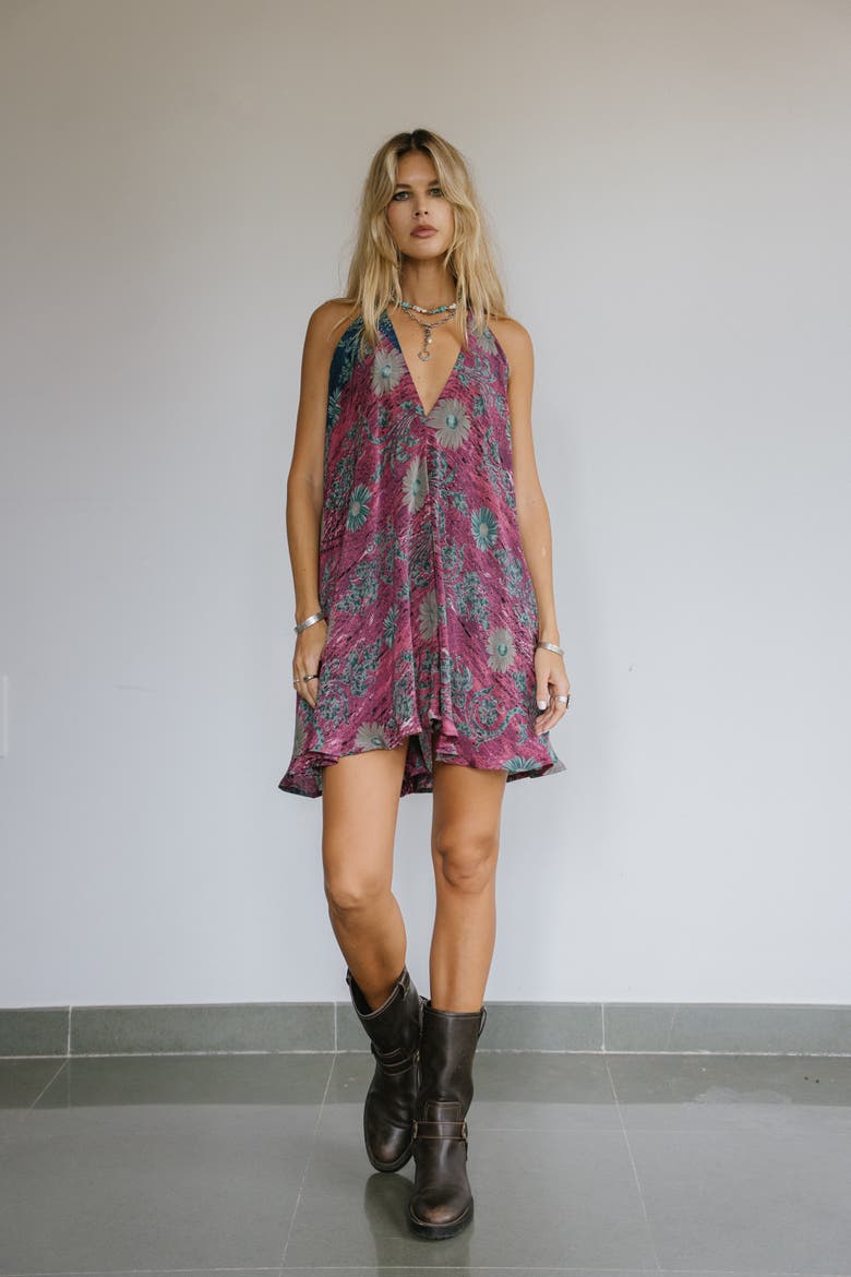The Party Dress Sardinia, Alternate, color, Purple & Grey