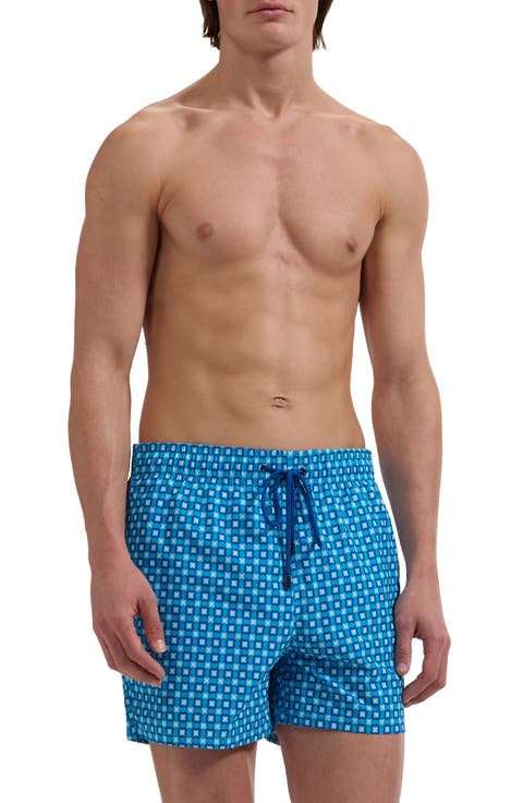 Kai Geo Print Swim Trunks