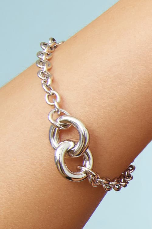 Oradina Sterling Silver Together Bracelet In Silver