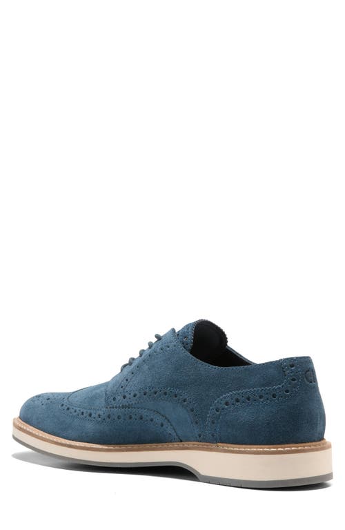 Cole Haan Morse Grand Wingtip Derby In Blue