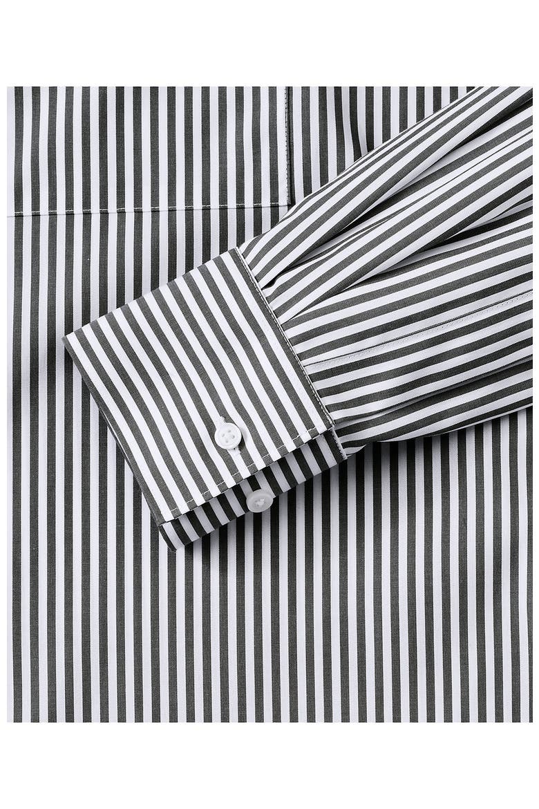 No Iron Oversized Poplin Extra Long Tunic, Alternate, color, Forest Moss/White Stripe