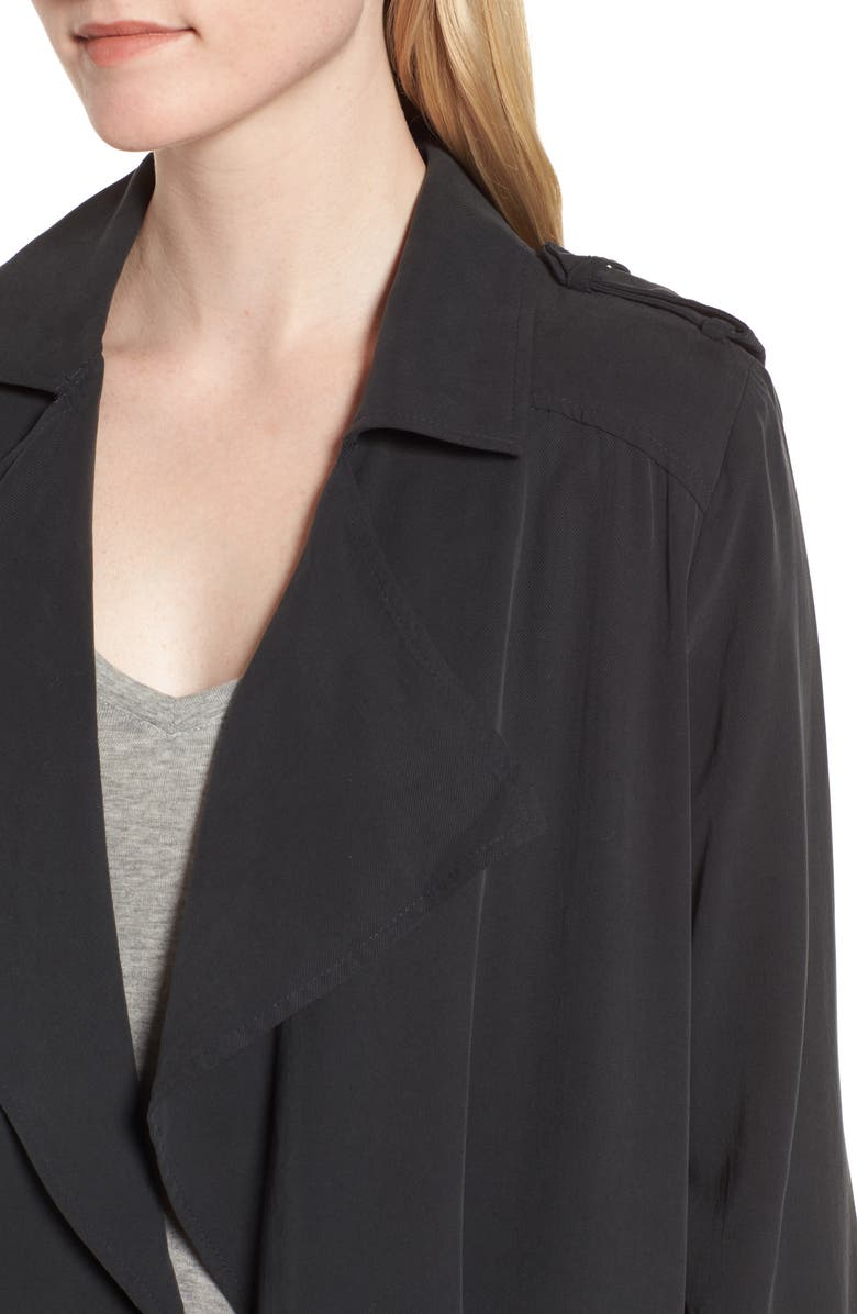 Trouvé Drape Front Military Jacket, Alternate, color,