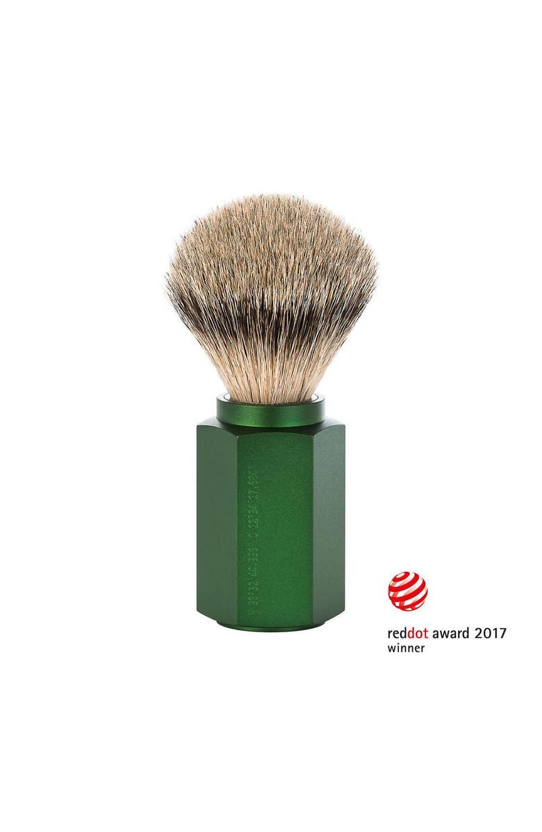 MÜHLE Hexagon Forest Silvertip Badger Shaving Brush, Main, color, Forest