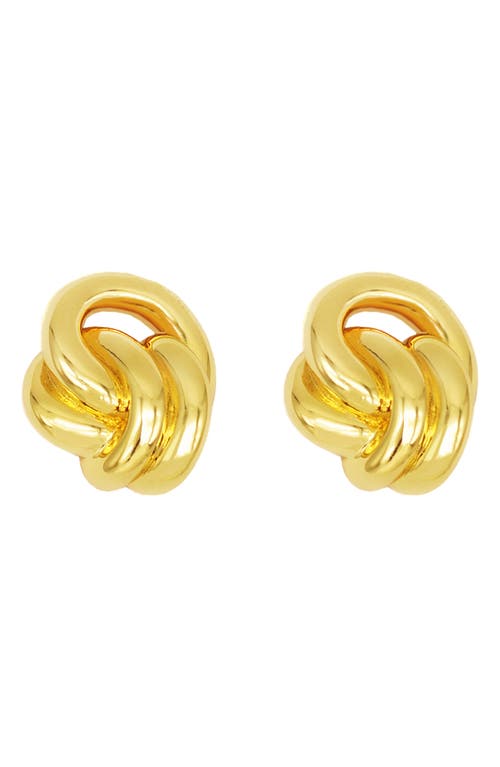 Petit Moments Miami Knot Stud Earrings In Gold