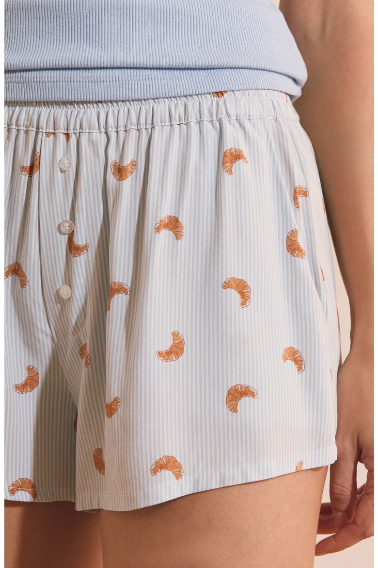 Bayla Sleep Shorts, Alternate, color, LIGHT BLUE