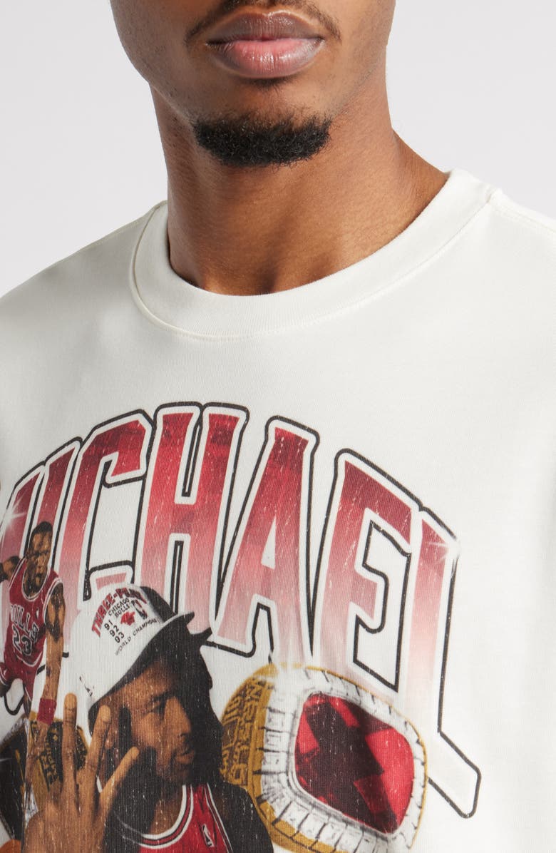 Jordan Essentials Oversize Photo Graphic T-Shirt, Alternate, color, Sail/ Varsity Red/ Varsity Red