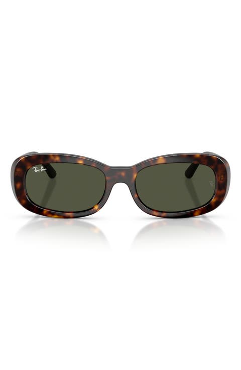 56mm Oval Sunglasses