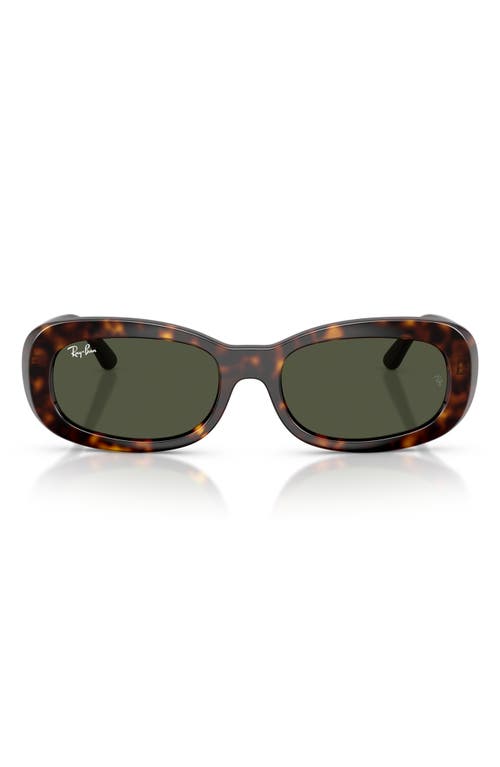 Ray Ban Ray-ban 56mm Oval Sunglasses In Brown
