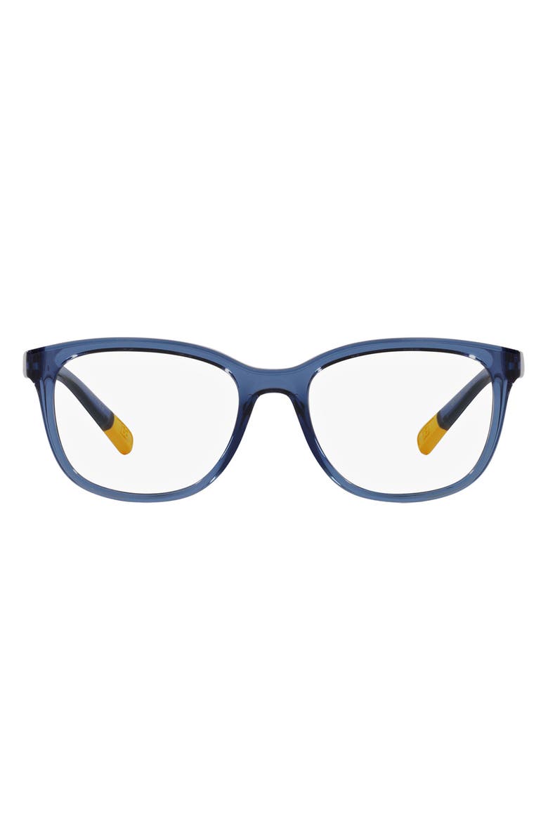 Dolce&Gabbana 50mm Rectangular Optical Glasses, Main, color, Opal Blue