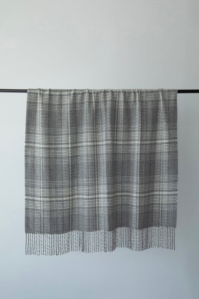 Rustic Plaid Throw, Alternate, color, GREY