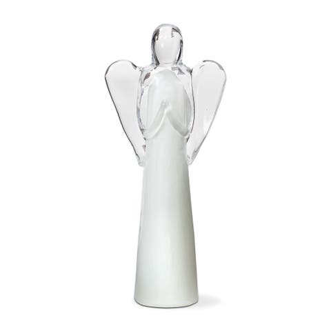 Small Glass Angel Decor for Holiday and Christmas