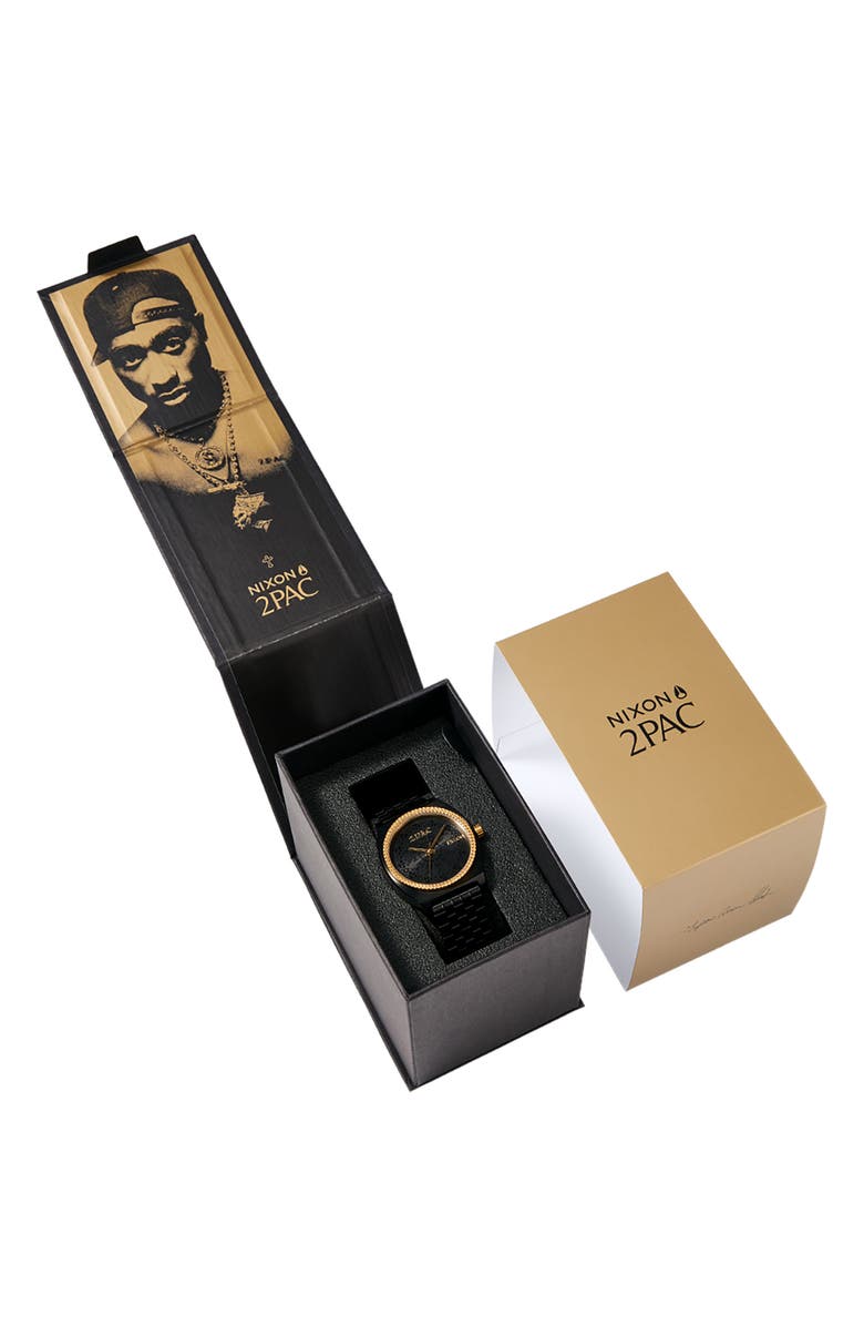 Nixon x 2PAC Time Teller Bracelet Watch, 37mm, Alternate, color,