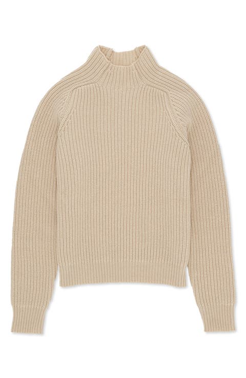 Leona High Neck Wool and Cashmere Sweater