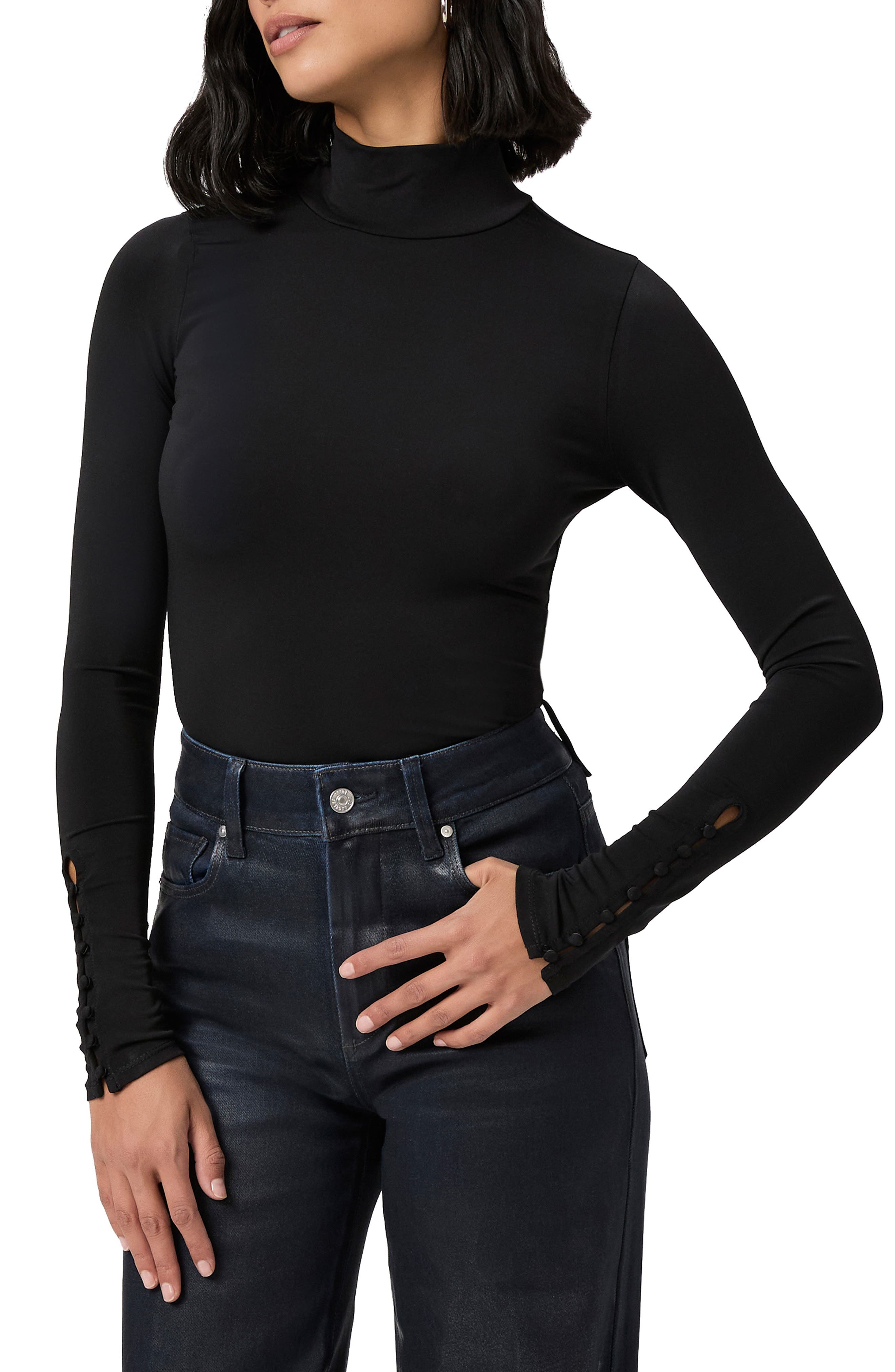Ciri Mock Neck Long Sleeve Top