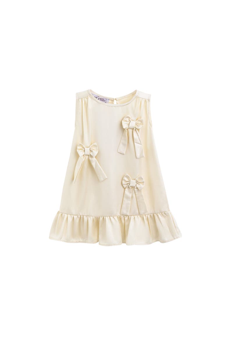 Sofia Bow Dress, Alternate, color, Ivory
