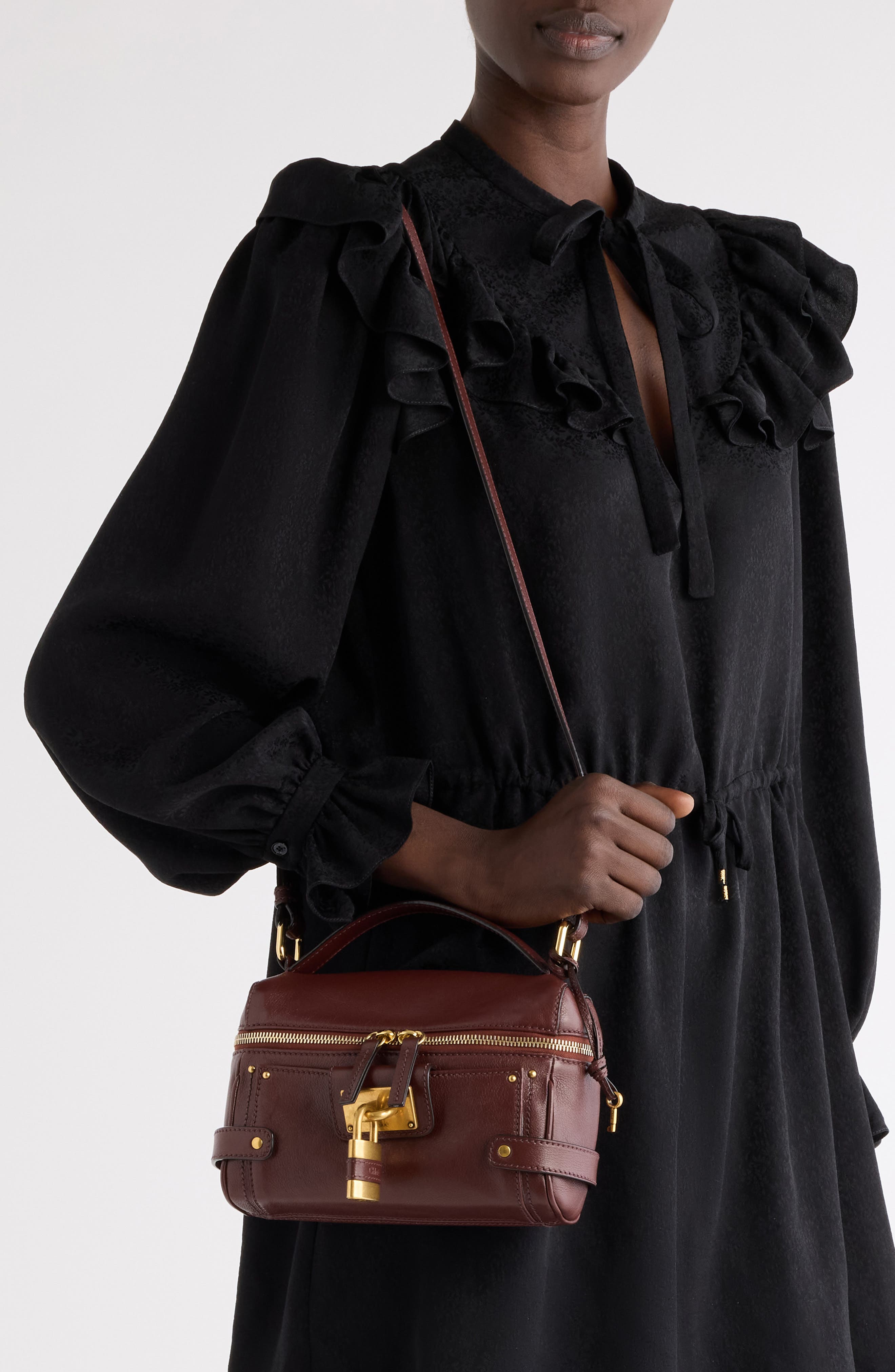 Small Paddington Leather Crossbody Bag, Alternate, color, CRAFTY BROWN