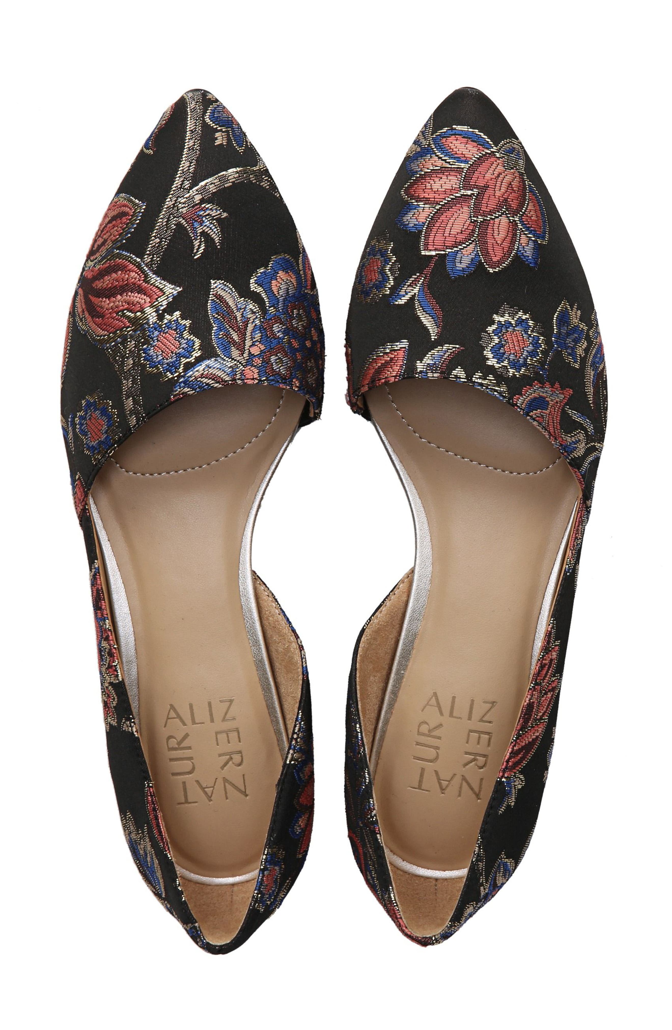 Naturalizer Samantha Half d'Orsay Flat, Alternate, color, 