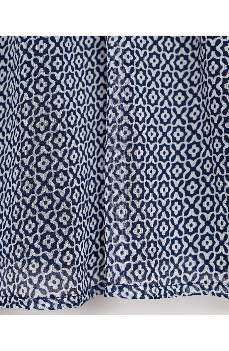 MANGO TEEN Ruffle Rhinestone Miniskirt, Alternate, color, Navy