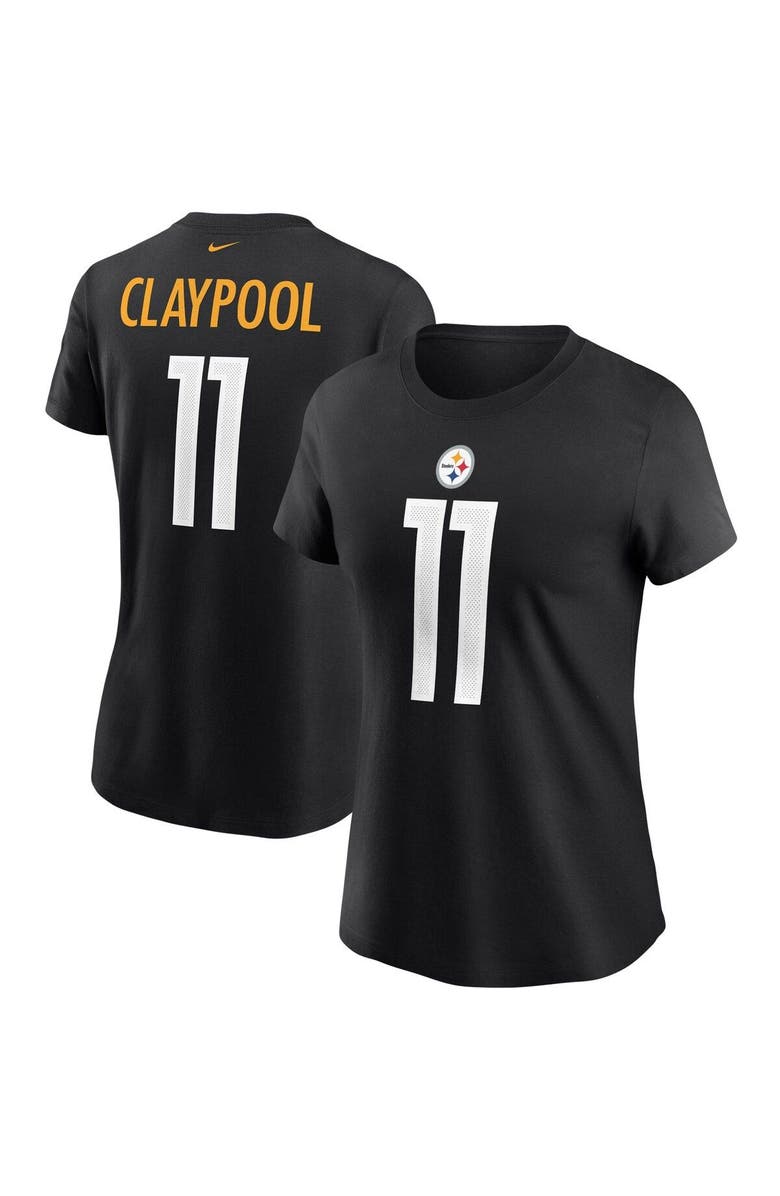 Nike Women's Nike Chase Claypool Black Pittsburgh Steelers Name & Number T-Shirt, Alternate, color, 