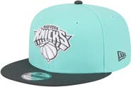 New Era Men's New Era Turquoise/Charcoal New York Knicks Color Pack Two-Tone 9FIFTY Snapback Hat