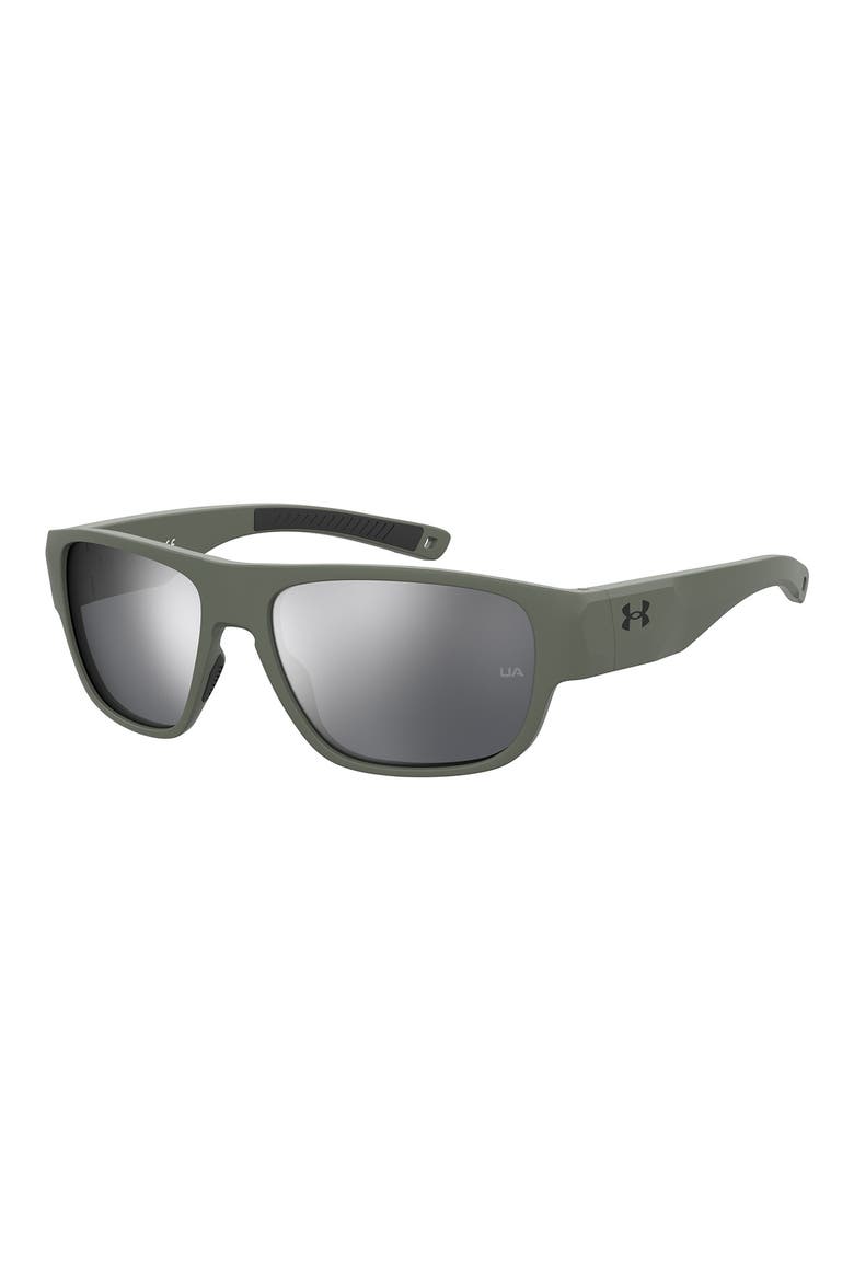 60mm Scorcher Square Sunglasses, Alternate, color, MATTE OLIVE GREEN