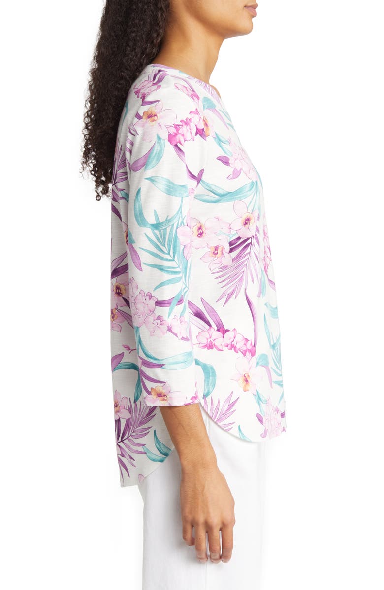 Tommy Bahama Ashby Isles Orchid Opulence Cotton Blouse, Alternate, color,