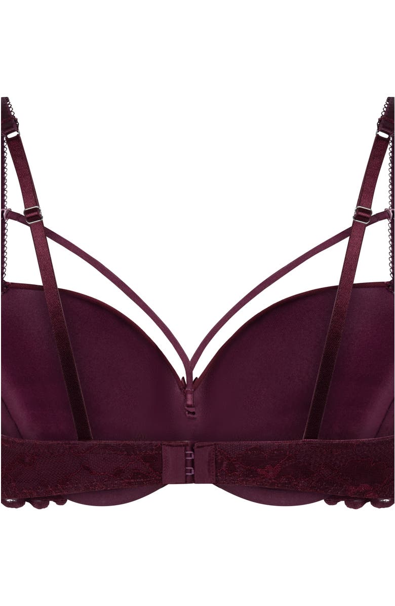 Hunkemöller Isadora Padded Underwired Bra, Alternate, color, Red