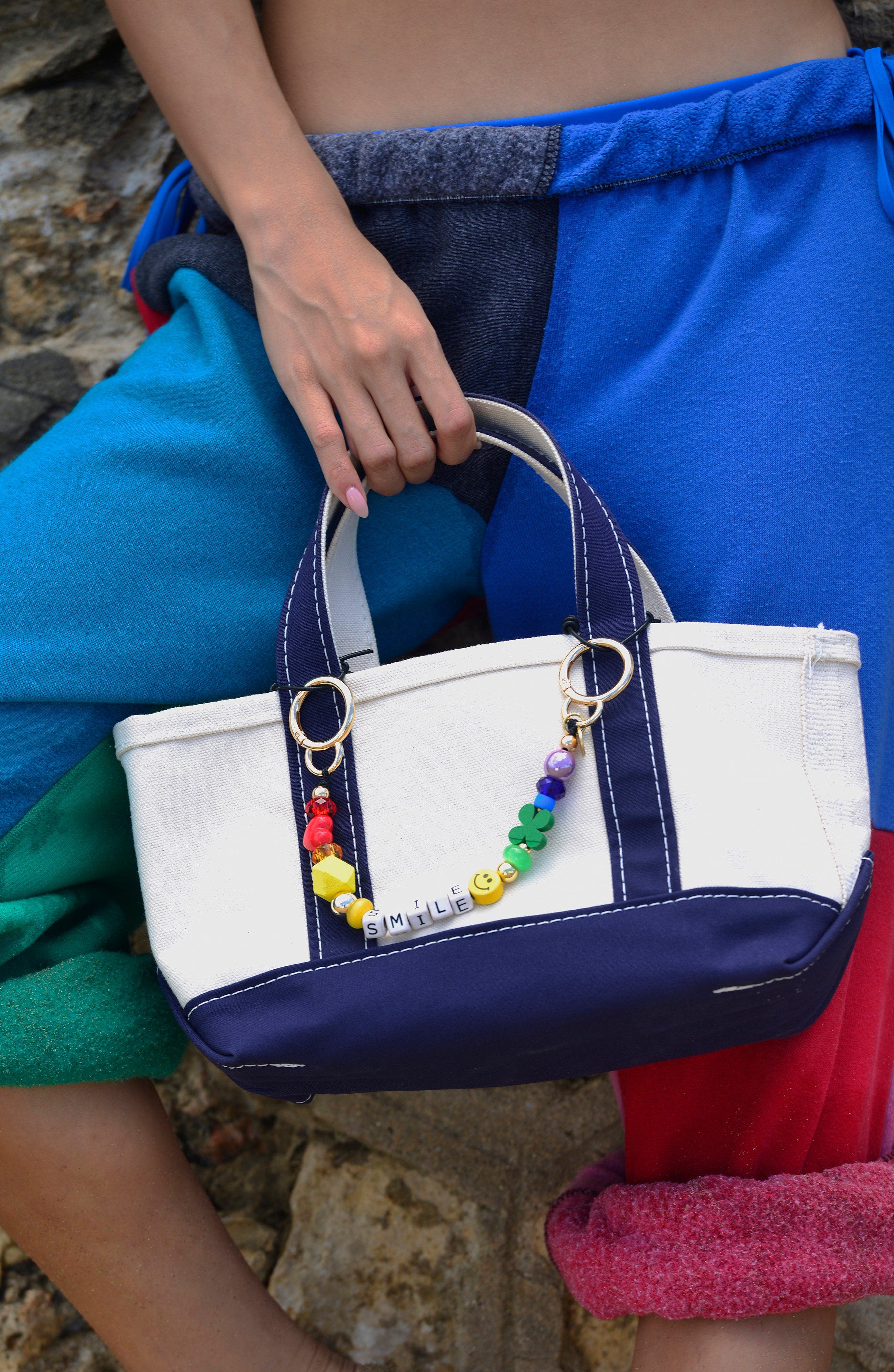 Venessa Arizaga Rainbow Town Bag/Key Leash, Alternate, color, 